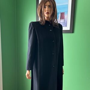 💐💐Vintage EUC Elegant Women's Wool Black Trench Coat💐💐